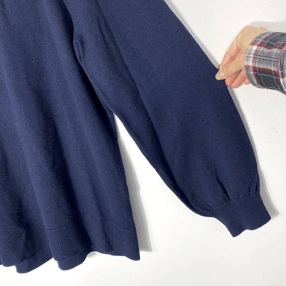 Babaton women’s Navy Sweater 100% merino wool size large - Picture 7 of 11